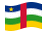 República Centro-Africana-Bandeira ondulante