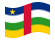 República Centro-Africana-Bandeira ondulante