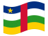 República Centro-Africana-Bandeira ondulante