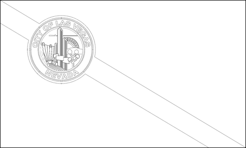 Contorno da bandeira de Las Vegas para colorir