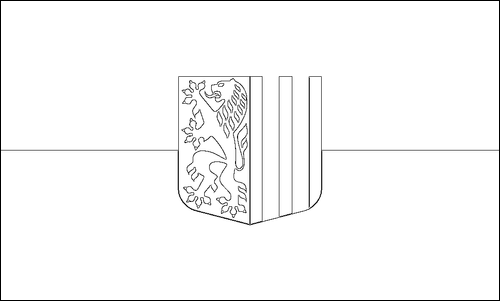 Contorno da bandeira de Dresden para colorir