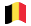 Bélgica-Bandeira ondulante