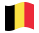 Bélgica-Bandeira ondulante