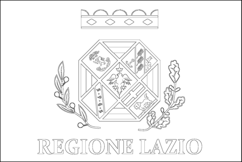 Contorno da bandeira de Lácio para colorir