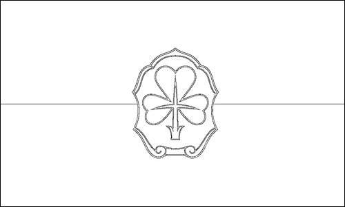 Contorno da bandeira de Fürth para colorir