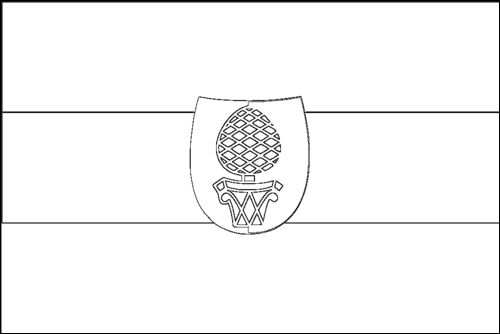 Contorno da bandeira de Augsburgo para colorir