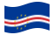 Cabo Verde-Bandeira ondulante