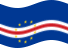 Cabo Verde-Bandeira ondulante estática