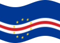 Cabo Verde-Bandeira ondulante estática