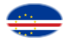 Cabo Verde-Bandeira em vinheta oval