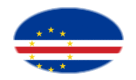 Cabo Verde-Bandeira em vinheta oval