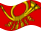 Deutsche Bundespost (bandeira de serviço de 1950 a 1994)-Bandeira ondulante estática