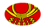 Deutsche Bundespost (bandeira de serviço de 1950 a 1994)-Bandeira em vinheta oval