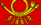 Deutsche Bundespost (bandeira de serviço de 1950 a 1994)-Bandeira retangular