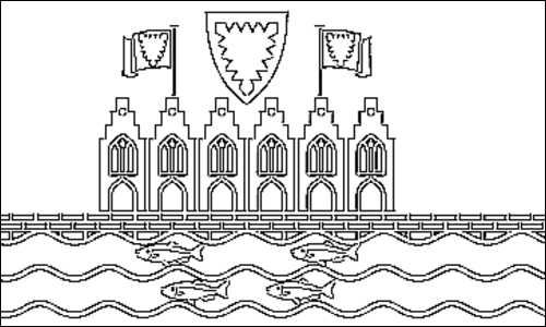 Contorno da bandeira de Heiligenhafen para colorir