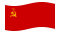 União Soviética-Bandeira ondulante