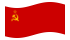 União Soviética-Bandeira ondulante