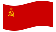 União Soviética-Bandeira ondulante