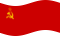 União Soviética-Bandeira ondulante estática