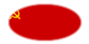 União Soviética-Bandeira em vinheta oval