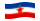 Jugoslávia-Bandeira ondulante