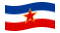 Jugoslávia-Bandeira ondulante