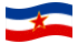 Jugoslávia-Bandeira ondulante