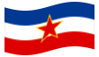 Jugoslávia-Bandeira ondulante