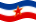 Jugoslávia-Bandeira ondulante estática