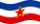 Jugoslávia-Bandeira ondulante estática