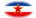 Jugoslávia-Bandeira em vinheta oval