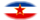 Jugoslávia-Bandeira em vinheta oval