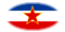 Jugoslávia-Bandeira em vinheta oval