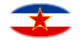 Jugoslávia-Bandeira em vinheta oval
