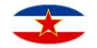 Jugoslávia-Bandeira em vinheta oval