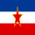 Jugoslávia-Bandeira quadrada