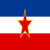 Jugoslávia-Bandeira quadrada