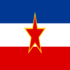Jugoslávia-Bandeira quadrada