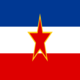 Jugoslávia-Bandeira quadrada