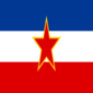 Jugoslávia-Bandeira quadrada
