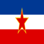Jugoslávia-Bandeira quadrada