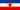 Jugoslávia-Bandeira retangular