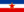 Jugoslávia-Bandeira retangular