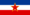 Jugoslávia-Bandeira retangular