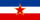 Jugoslávia-Bandeira retangular