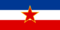 Jugoslávia-Bandeira retangular