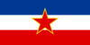 Jugoslávia-Bandeira retangular