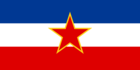 Jugoslávia-Bandeira retangular