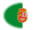 Fuerteventura-Bandeira em vinheta oval