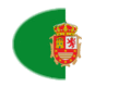 Fuerteventura-Bandeira em vinheta oval